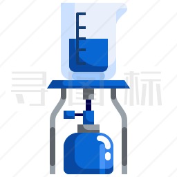 酒精灯加热图标