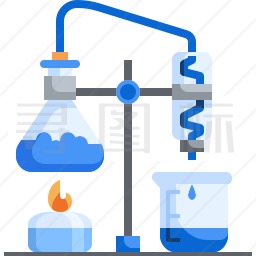 酒精灯加热图标