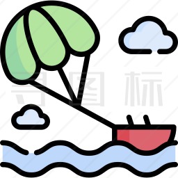 水上滑翔伞图标
