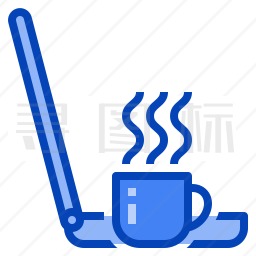 咖啡与电脑图标