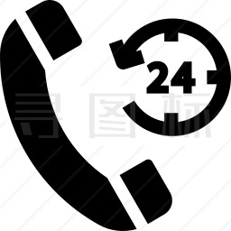 24小时电话图标