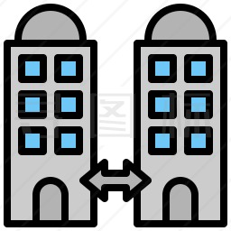 建筑楼图标