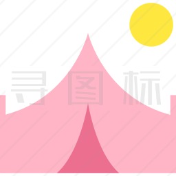 野营帐篷图标