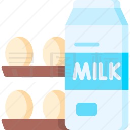 牛奶鸡蛋图标