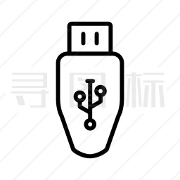 USB连接器图标