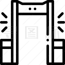 金属安检门图标