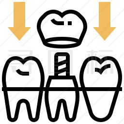 牙种植体图标