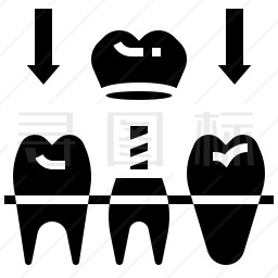 牙种植体图标