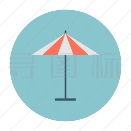 海滩伞图标