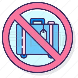 禁止旅行图标