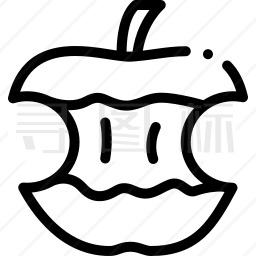 苹果核图标