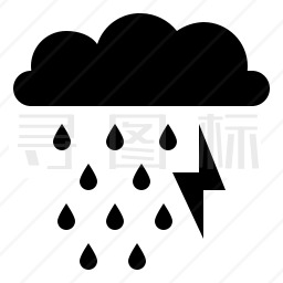 雷雨图标