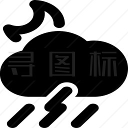 雷雨图标