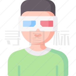 3D眼镜图标