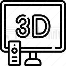 3D电影图标