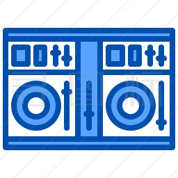 DJ混音器图标