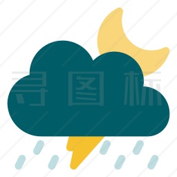 雷雨图标