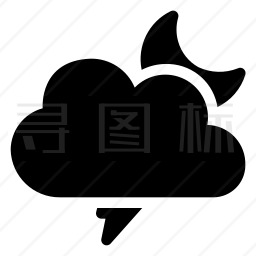 雷雨图标