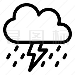 雷雨图标