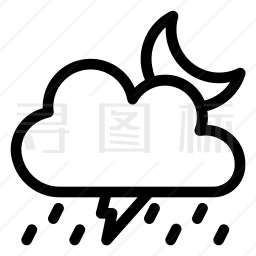 雷雨图标