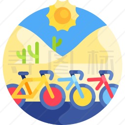 沙漠自行车图标