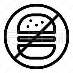 禁止快餐图标