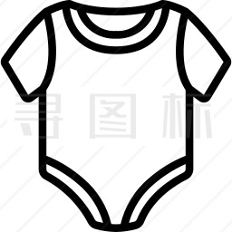 婴儿服装图标