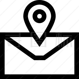 邮件位置图标