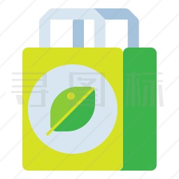 生态购物袋图标