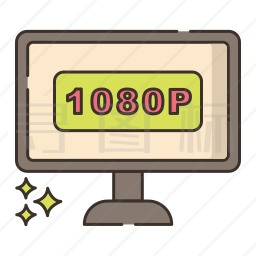 1080p全高清图标