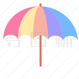 海滩伞图标