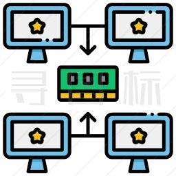 电脑数据图标