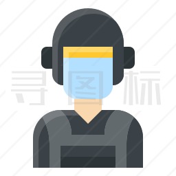 防暴警察图标