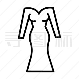 晚礼服图标