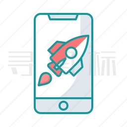 手机火箭图标