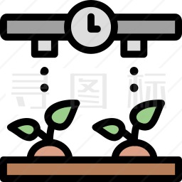 灌溉植物图标