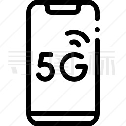 5G手机图标