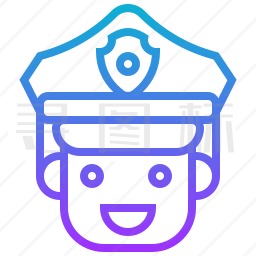 警察帽图标