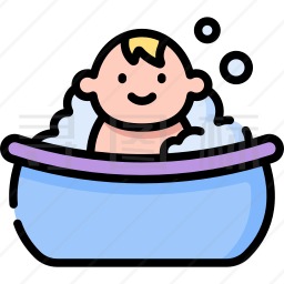 婴儿浴缸图标