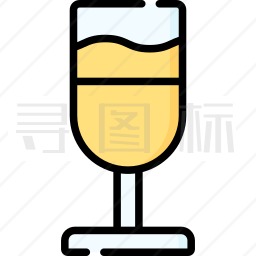 香槟酒杯图标