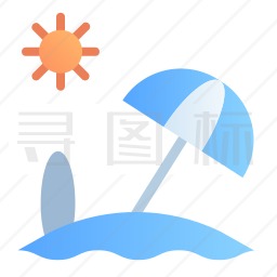 海滩图标