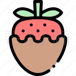 草莓巧克力图标