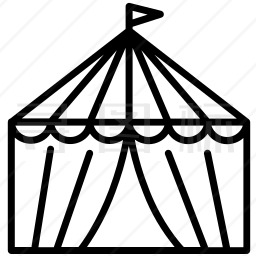 马戏团帐篷图标