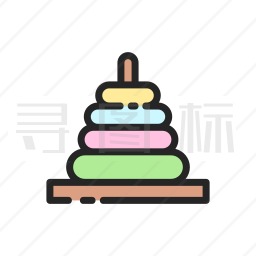 堆叠玩具图标