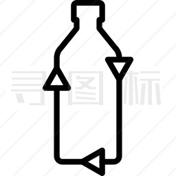 可回收塑料瓶图标