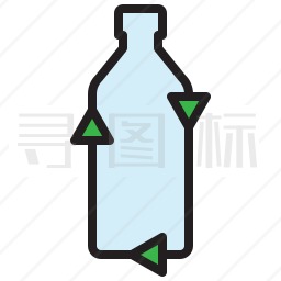 可回收塑料瓶图标