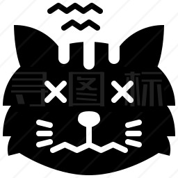 害怕的猫咪图标