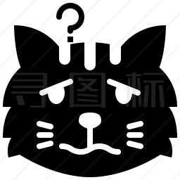 困惑的猫咪图标