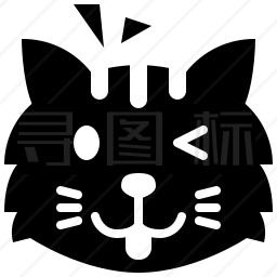 调皮的猫咪图标