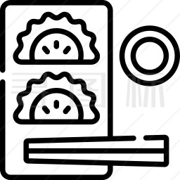 饺子符号图案图片